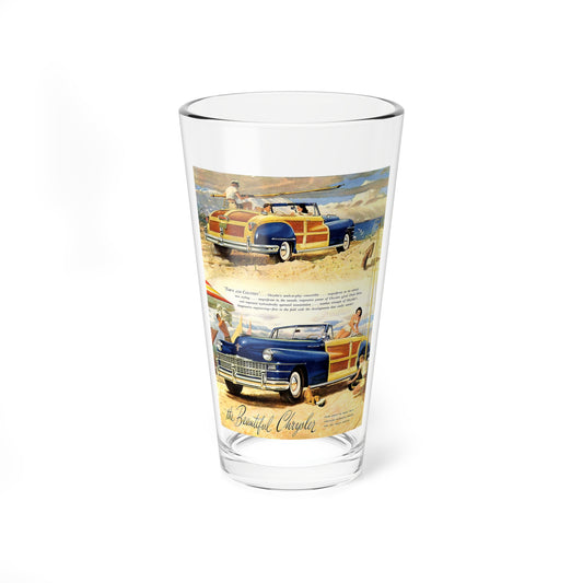 The Beautiful Chrysler, advertisement, 1947 (Magazine Illustration) Pint Glass 16oz-16oz-Go Mug Yourself