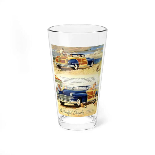The Beautiful Chrysler, advertisement, 1947 (Magazine Illustration) Pint Glass 16oz 16oz - Go Mug Yourself