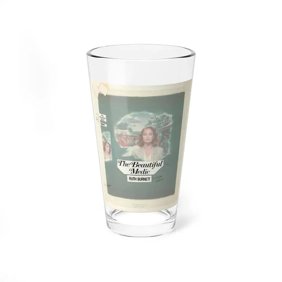 The Beautiful Medic by Ruth Burnett (Avalon Books, 1983) - Pint Glass 16oz 16oz - Go Mug Yourself