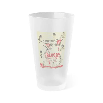 THE BEAUTIFUL, THE BLOODY AND THE BARE 1964 Movie Poster - Frosted Pint Glass 16oz Default Title - Go Mug Yourself