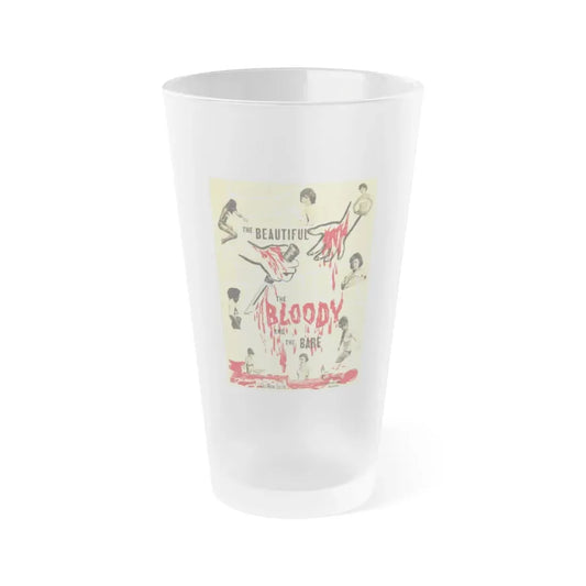 THE BEAUTIFUL, THE BLOODY AND THE BARE 1964 Movie Poster - Frosted Pint Glass 16oz Default Title - Go Mug Yourself