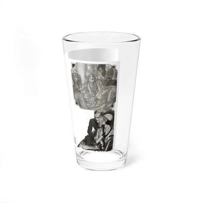The Beauty Mask Murder (2), Cosmopolitan, September 1930 (Magazine Illustration) Pint Glass 16oz - Go Mug Yourself