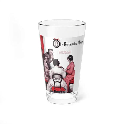 The Bedchamber Mystery, Cosmopolitan, October 1943 (Magazine Illustration) Pint Glass 16oz 16oz - Go Mug Yourself