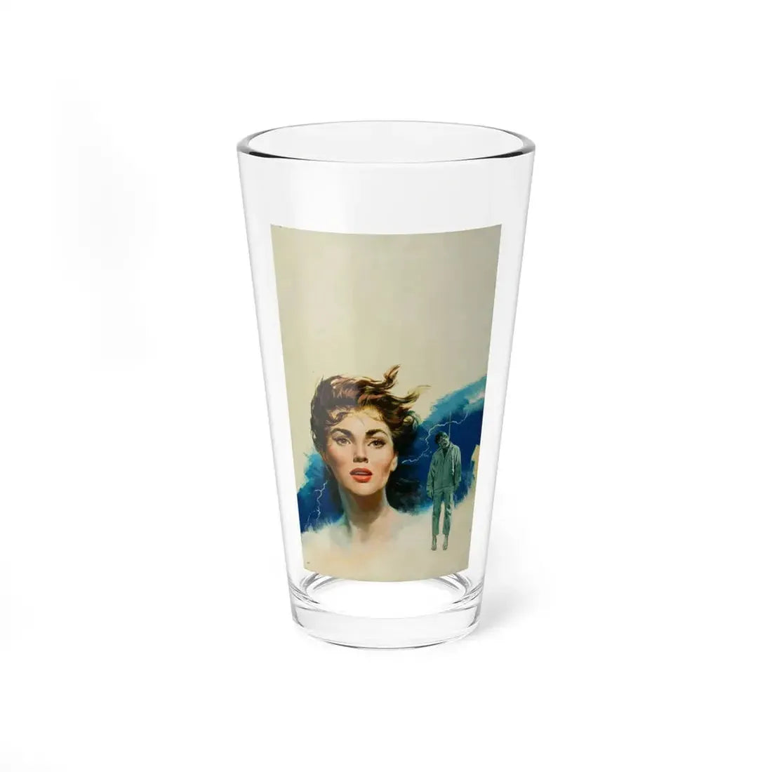 The Bedside Corpse, paperback cover (Lion Library, 1957) - Pint Glass 16oz 16oz - Go Mug Yourself