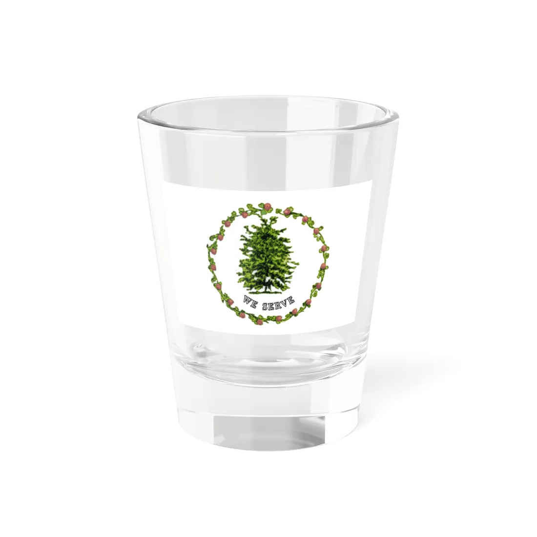 The Beech Tree and Red Clover Banner (India) Shot Glass 1.5oz 1.5oz - Go Mug Yourself