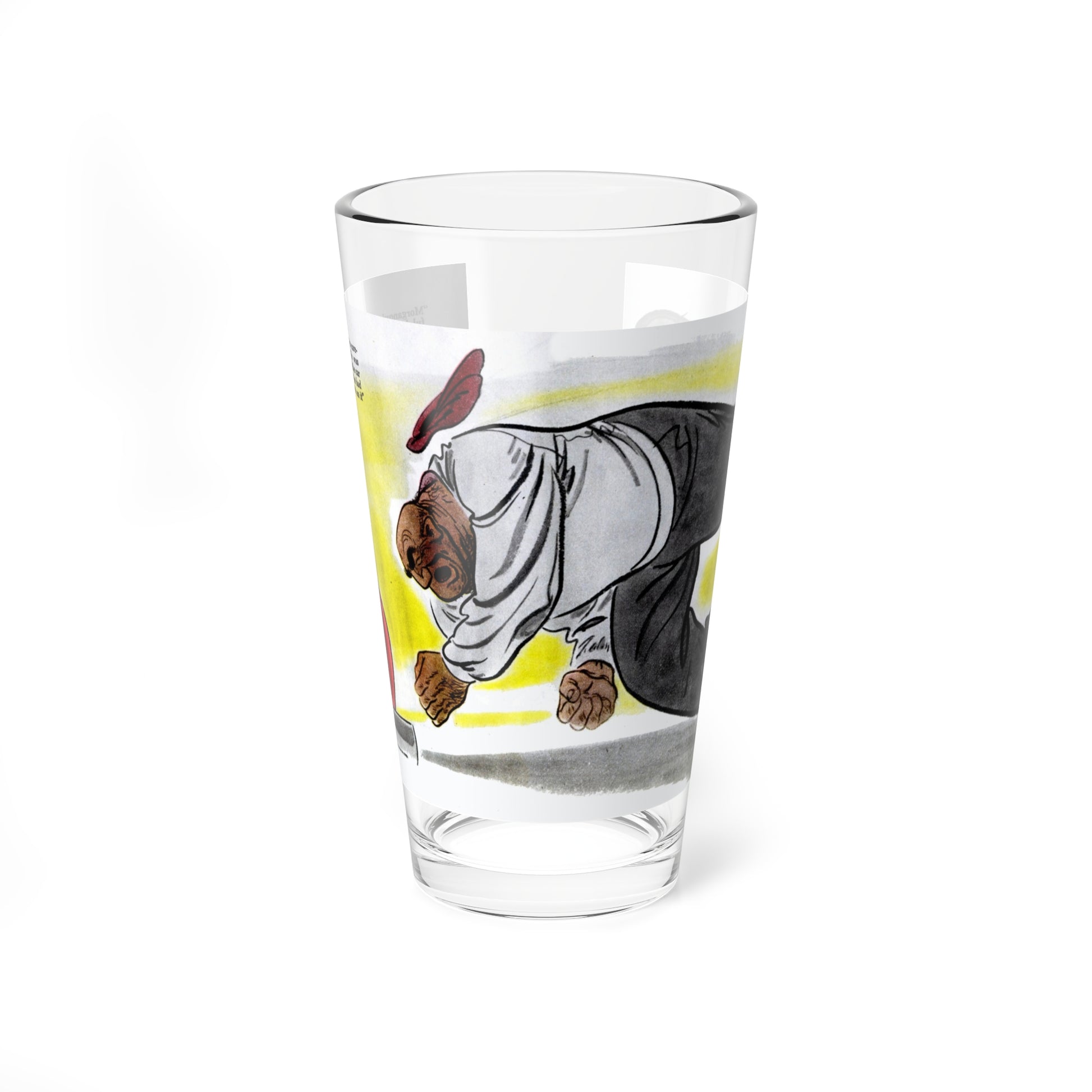 The Beelzebub Blast, 1946 (Magazine Illustration) Pint Glass 16oz-16oz-Go Mug Yourself