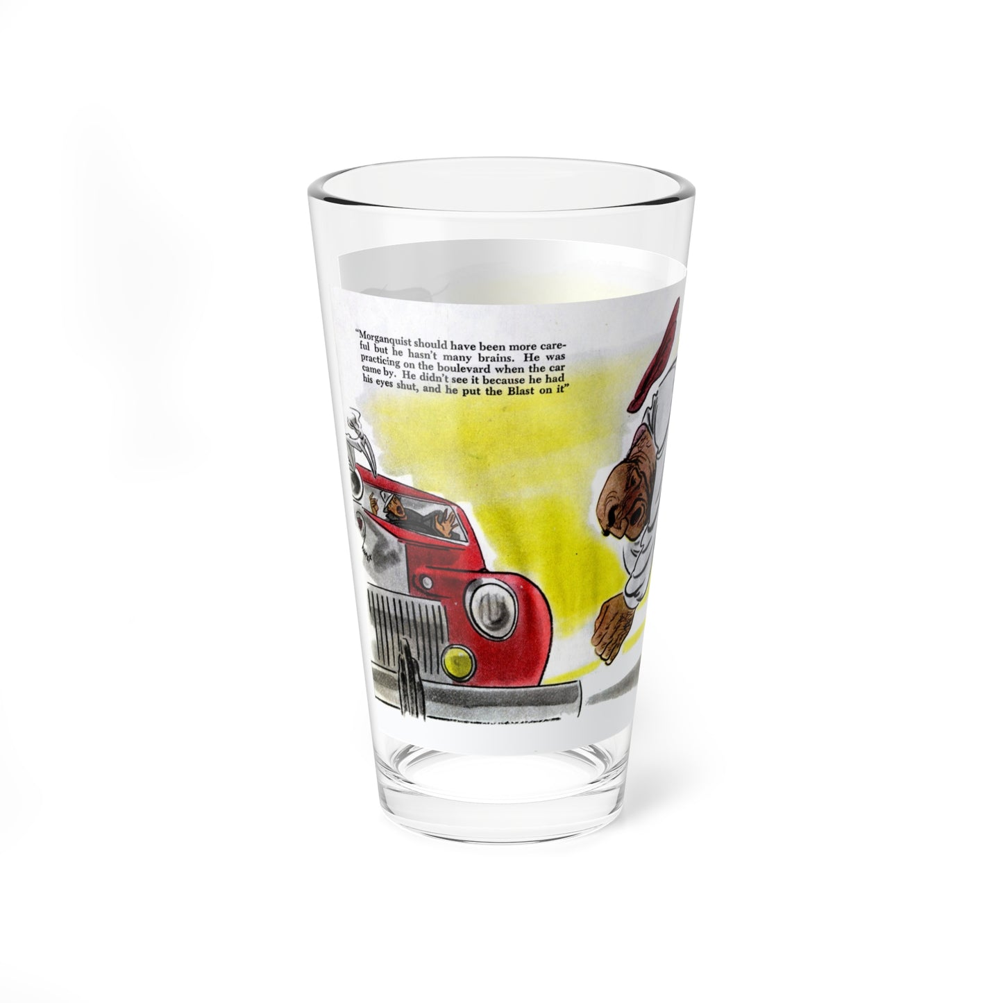 The Beelzebub Blast, 1946 (Magazine Illustration) Pint Glass 16oz-Go Mug Yourself