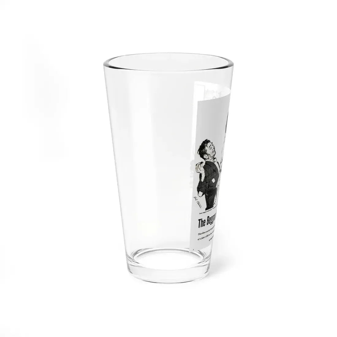 The Beggar in the Gold Cadillac, Front Page Detective, March 1955 (Magazine Illustration) Pint Glass 16oz - Go Mug Yourself