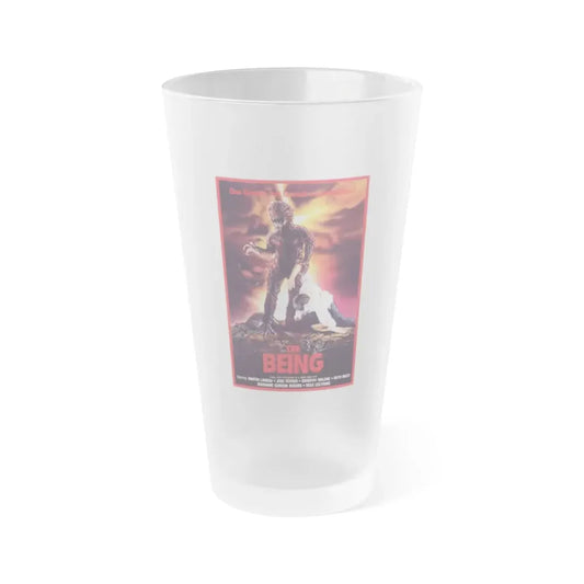 THE BEING (GERMAN) 1983 Movie Poster - Frosted Pint Glass 16oz Default Title - Go Mug Yourself
