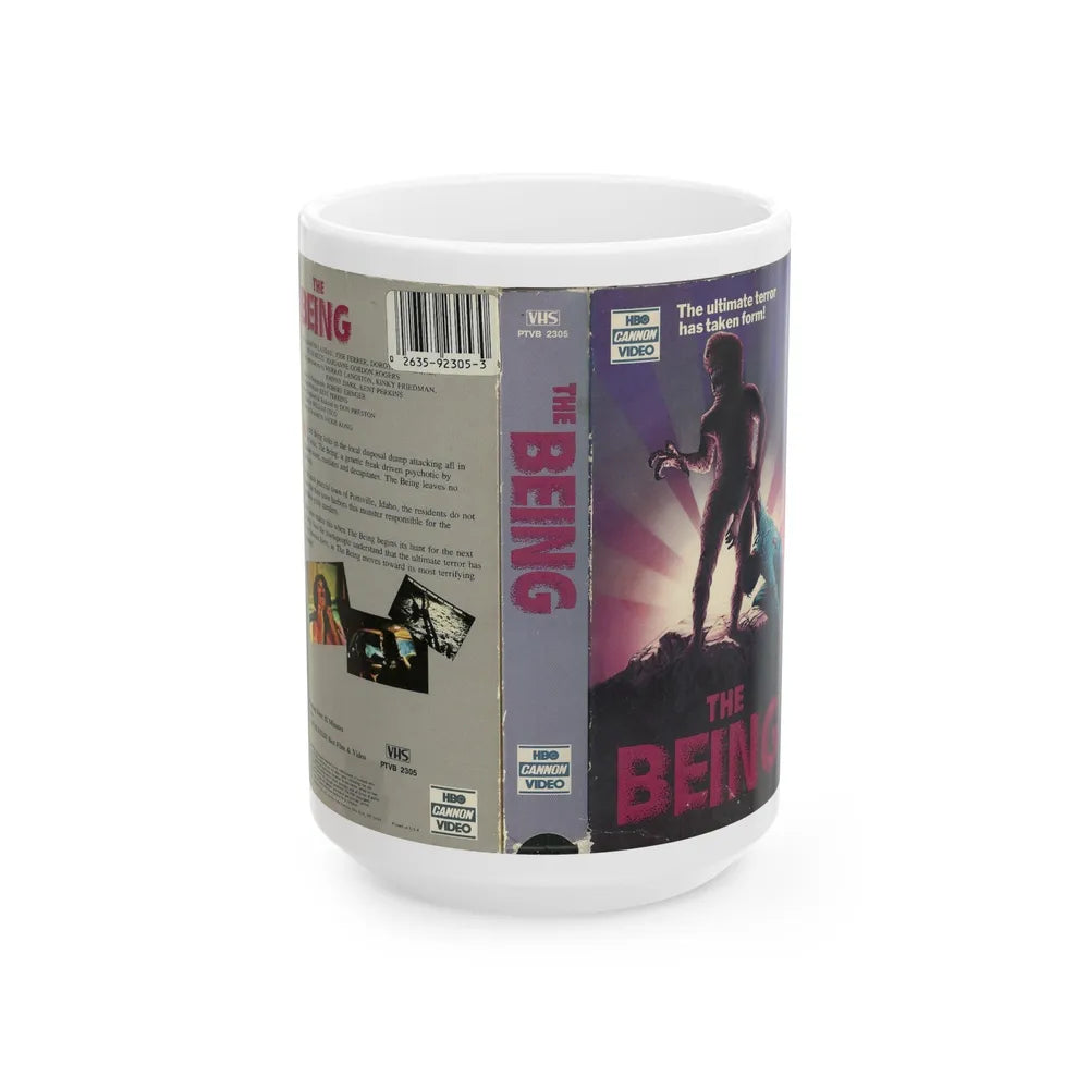 THE BEING HBO CANNON VIDEO (VHS COVER) - White Coffee Mug-15oz-Go Mug Yourself