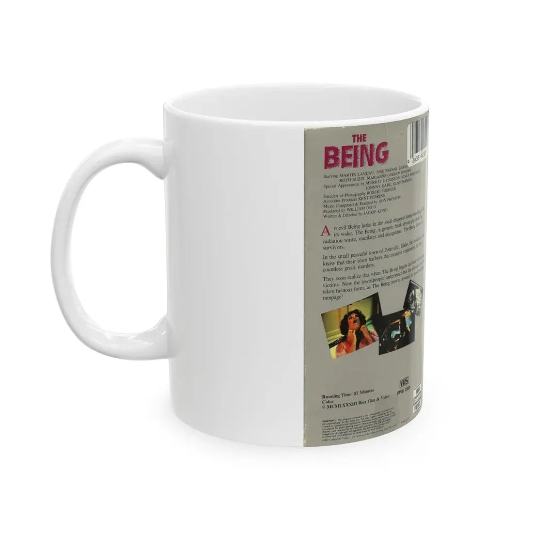 THE BEING HBO CANNON VIDEO (VHS COVER) - White Coffee Mug - Go Mug Yourself