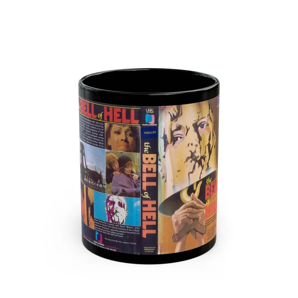 THE BELL OF HELL THRILLER (VHS COVER) - Black Coffee Mug-11oz-Go Mug Yourself