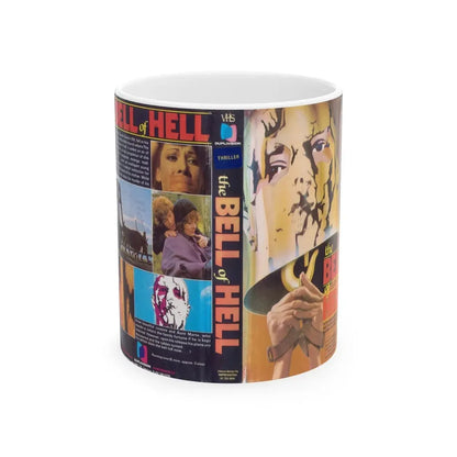 THE BELL OF HELL THRILLER (VHS COVER) - White Coffee Mug 11oz - Go Mug Yourself