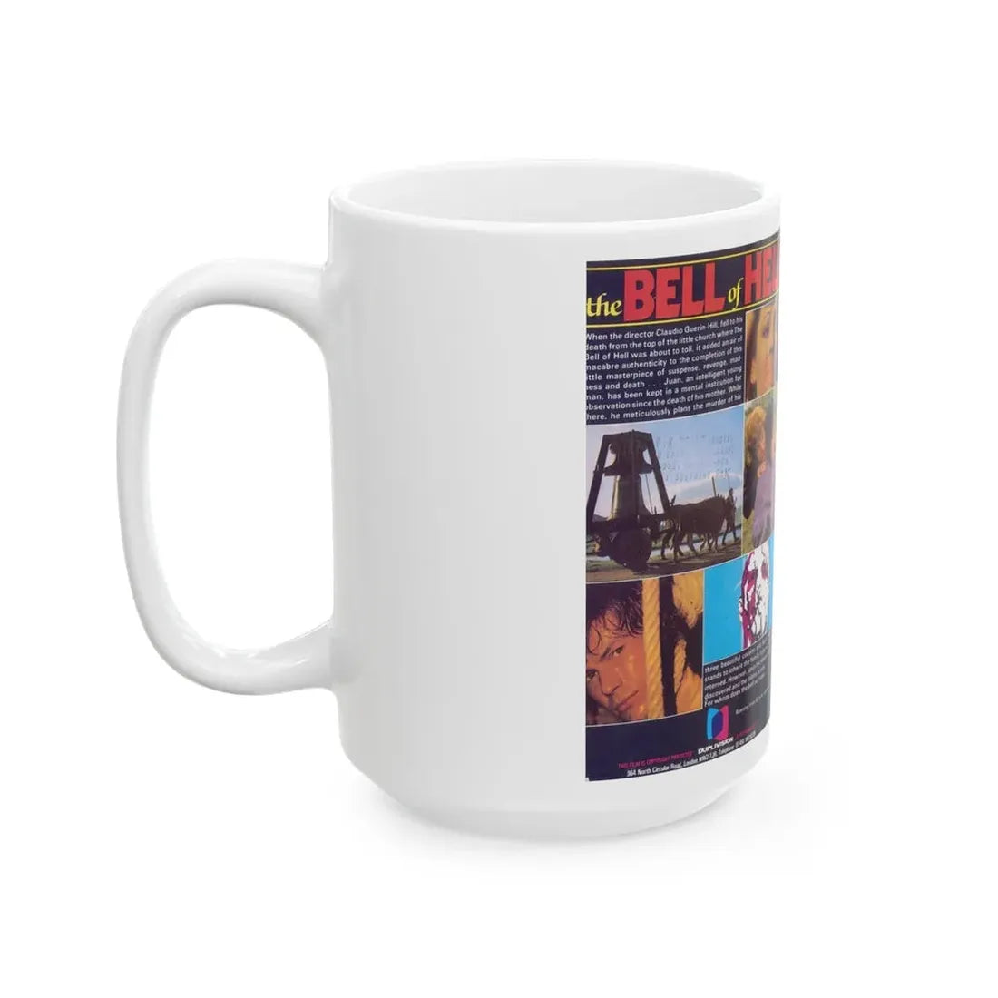 THE BELL OF HELL THRILLER (VHS COVER) - White Coffee Mug - Go Mug Yourself