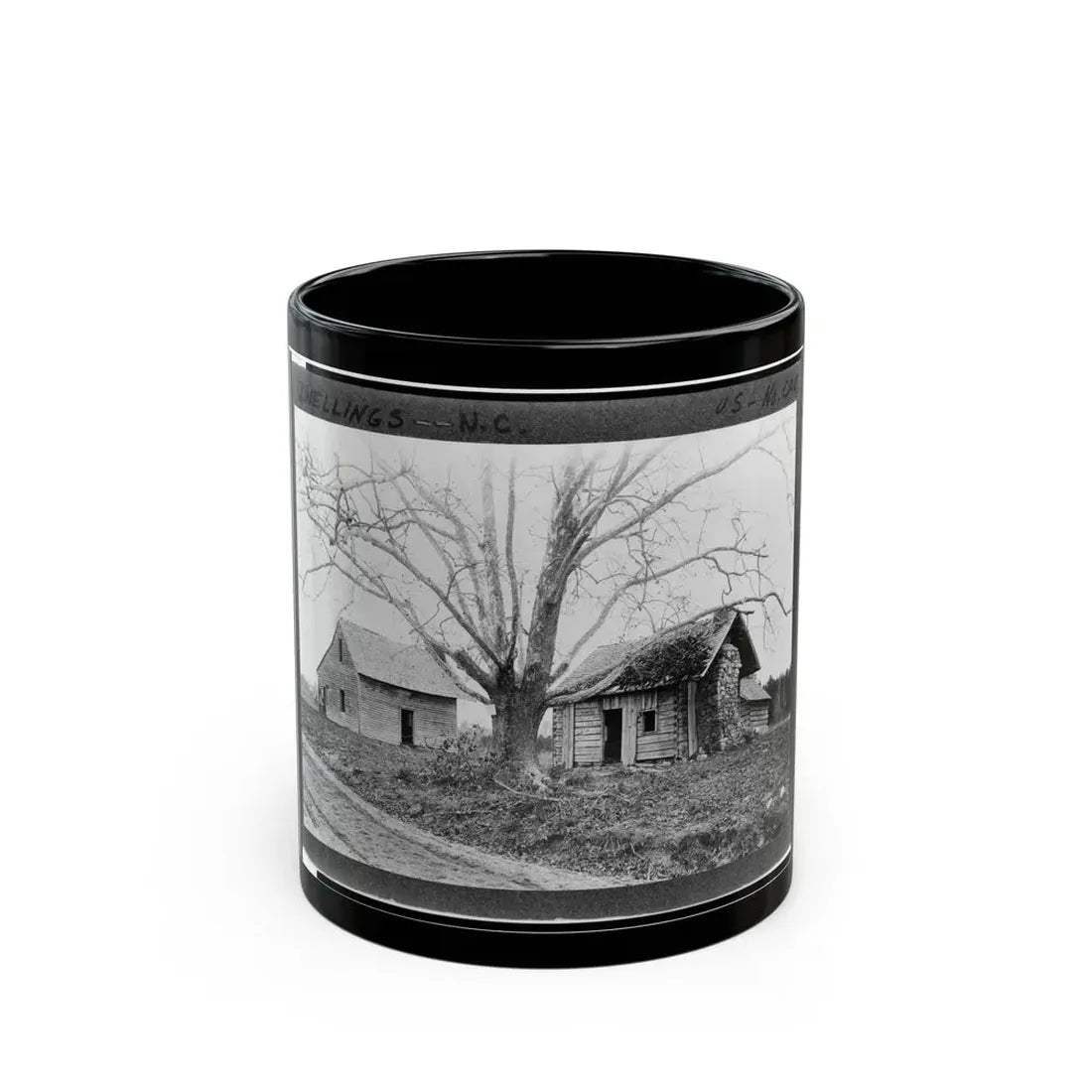 The Bennett Place, North Carolina (U.S. Civil War) Black Coffee Mug 11oz - Go Mug Yourself