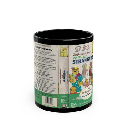 THE BERENSTAIN BEARS LEARN ABOUT STRANGERS (VHS COVER) - Black Coffee Mug-11oz-Go Mug Yourself