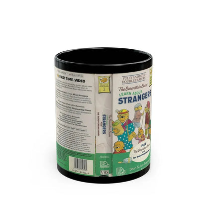 THE BERENSTAIN BEARS LEARN ABOUT STRANGERS (VHS COVER) - Black Coffee Mug 11oz - Go Mug Yourself