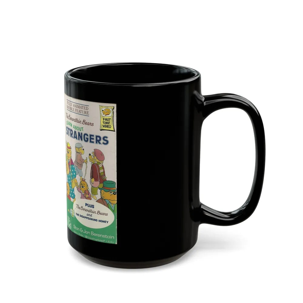 THE BERENSTAIN BEARS LEARN ABOUT STRANGERS (VHS COVER) - Black Coffee Mug-Go Mug Yourself