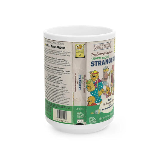 THE BERENSTAIN BEARS LEARN ABOUT STRANGERS (VHS COVER) - White Coffee Mug-15oz-Go Mug Yourself