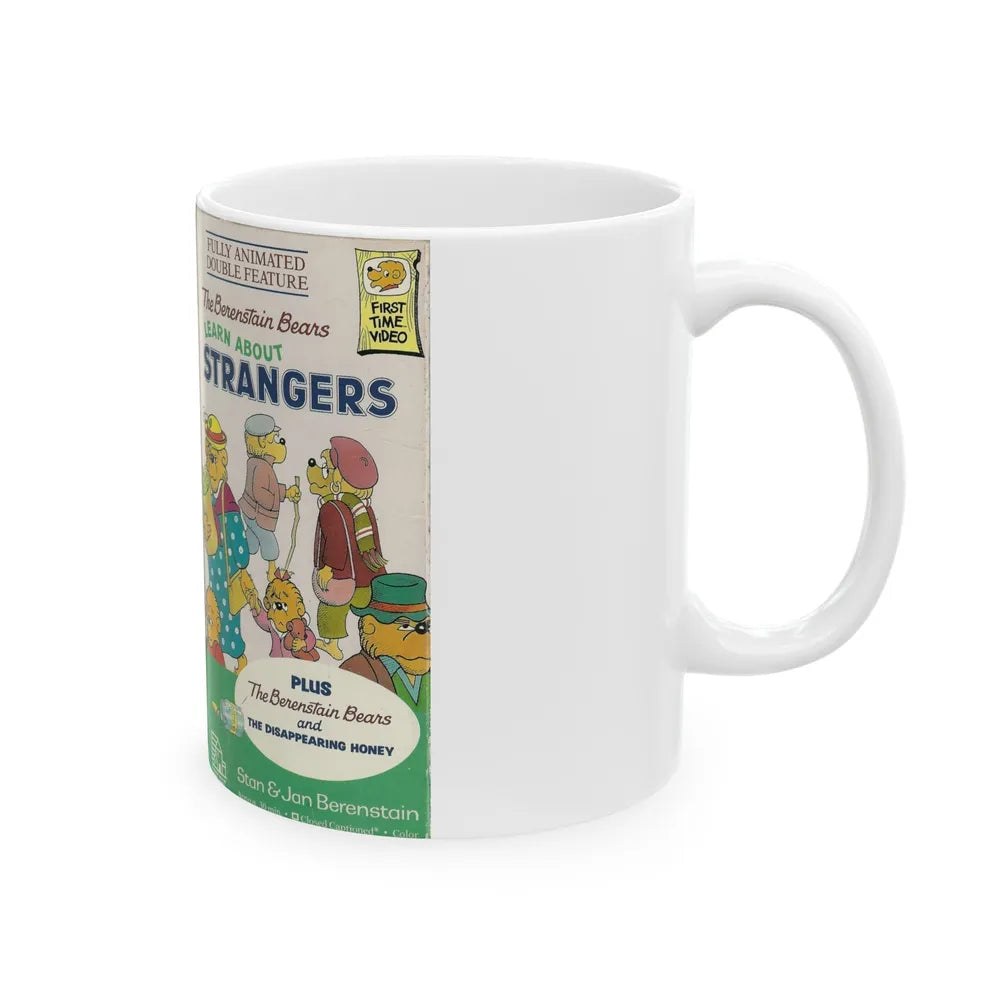 THE BERENSTAIN BEARS LEARN ABOUT STRANGERS (VHS COVER) - White Coffee Mug-Go Mug Yourself