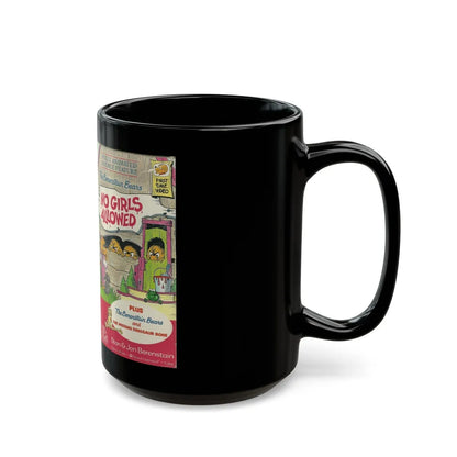 THE BERENSTAIN BEARS NO GIRLS ALLOWED (VHS COVER) - Black Coffee Mug-Go Mug Yourself