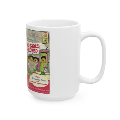 THE BERENSTAIN BEARS NO GIRLS ALLOWED (VHS COVER) - White Coffee Mug - Go Mug Yourself