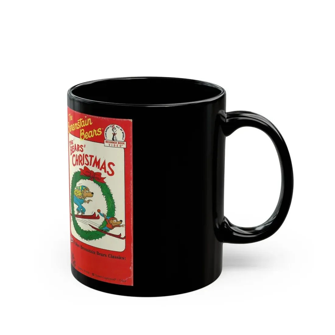 THE BERENSTAIN BEARS THE BEARS CHRISTMAS (VHS COVER) - Black Coffee Mug - Go Mug Yourself