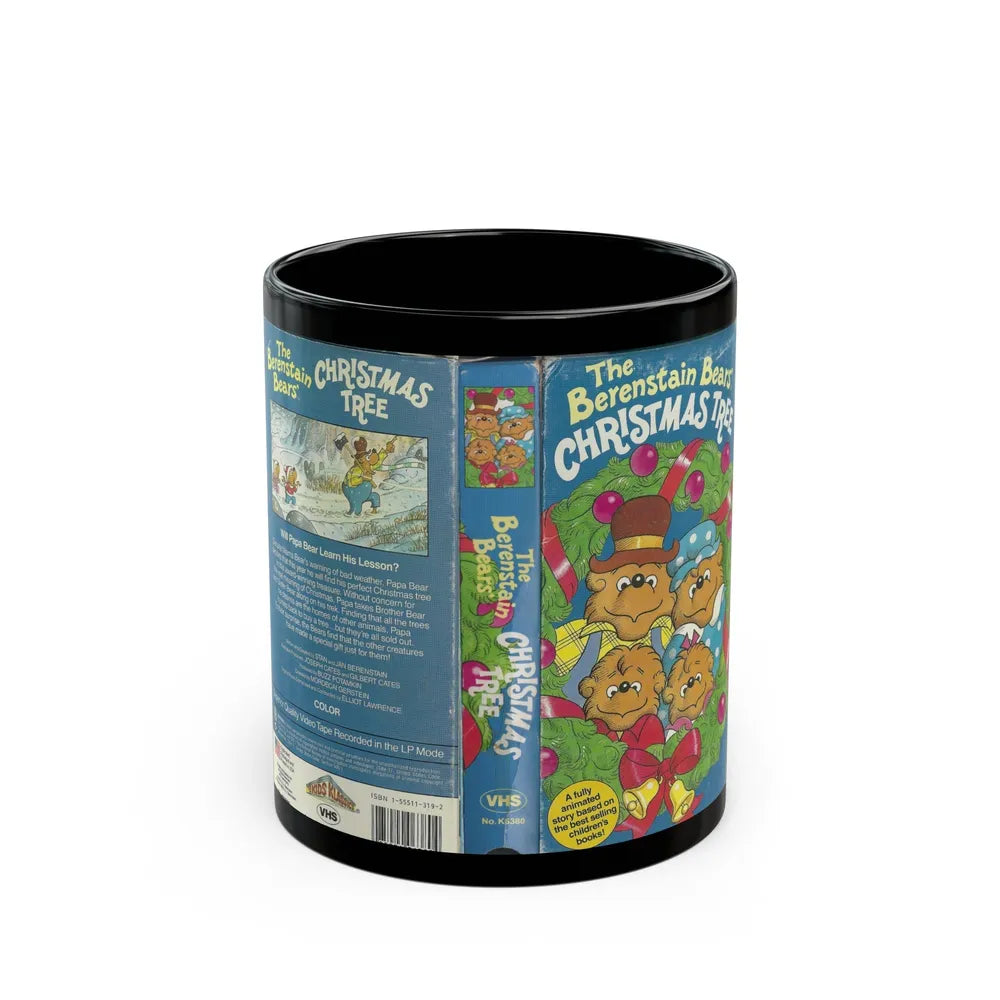 THE BERENSTAIN0BEARS CHRISTMAS TREE (VHS COVER) - Black Coffee Mug-11oz-Go Mug Yourself