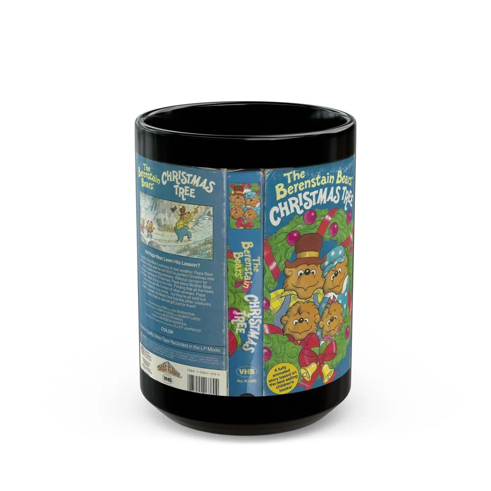 THE BERENSTAIN0BEARS CHRISTMAS TREE (VHS COVER) - Black Coffee Mug-15oz-Go Mug Yourself