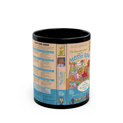 THE BERERNSTAIN BEARS AND THE MESSY ROOM (VHS COVER) - Black Coffee Mug 11oz - Go Mug Yourself