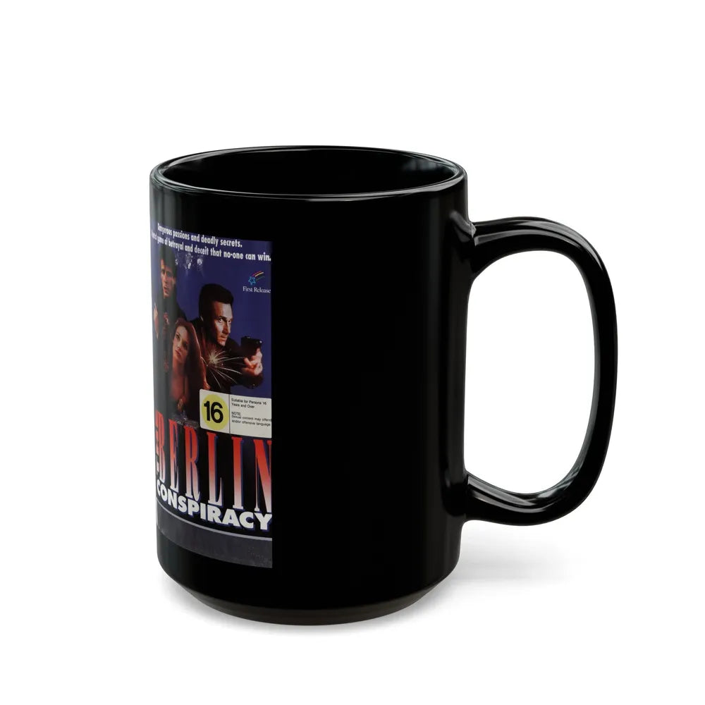 THE BERLIN CONSPIRACY (VHS COVER) - Black Coffee Mug-Go Mug Yourself