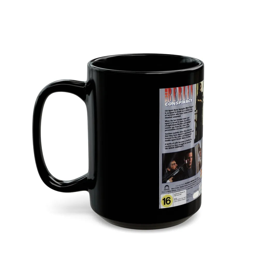 THE BERLIN CONSPIRACY (VHS COVER) - Black Coffee Mug-Go Mug Yourself