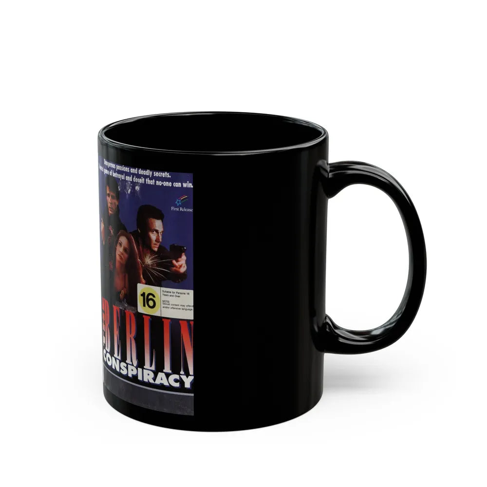 THE BERLIN CONSPIRACY (VHS COVER) - Black Coffee Mug-Go Mug Yourself