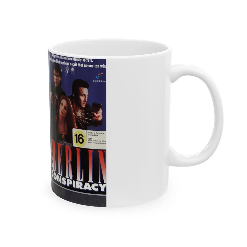 THE BERLIN CONSPIRACY (VHS COVER) - White Coffee Mug-Go Mug Yourself