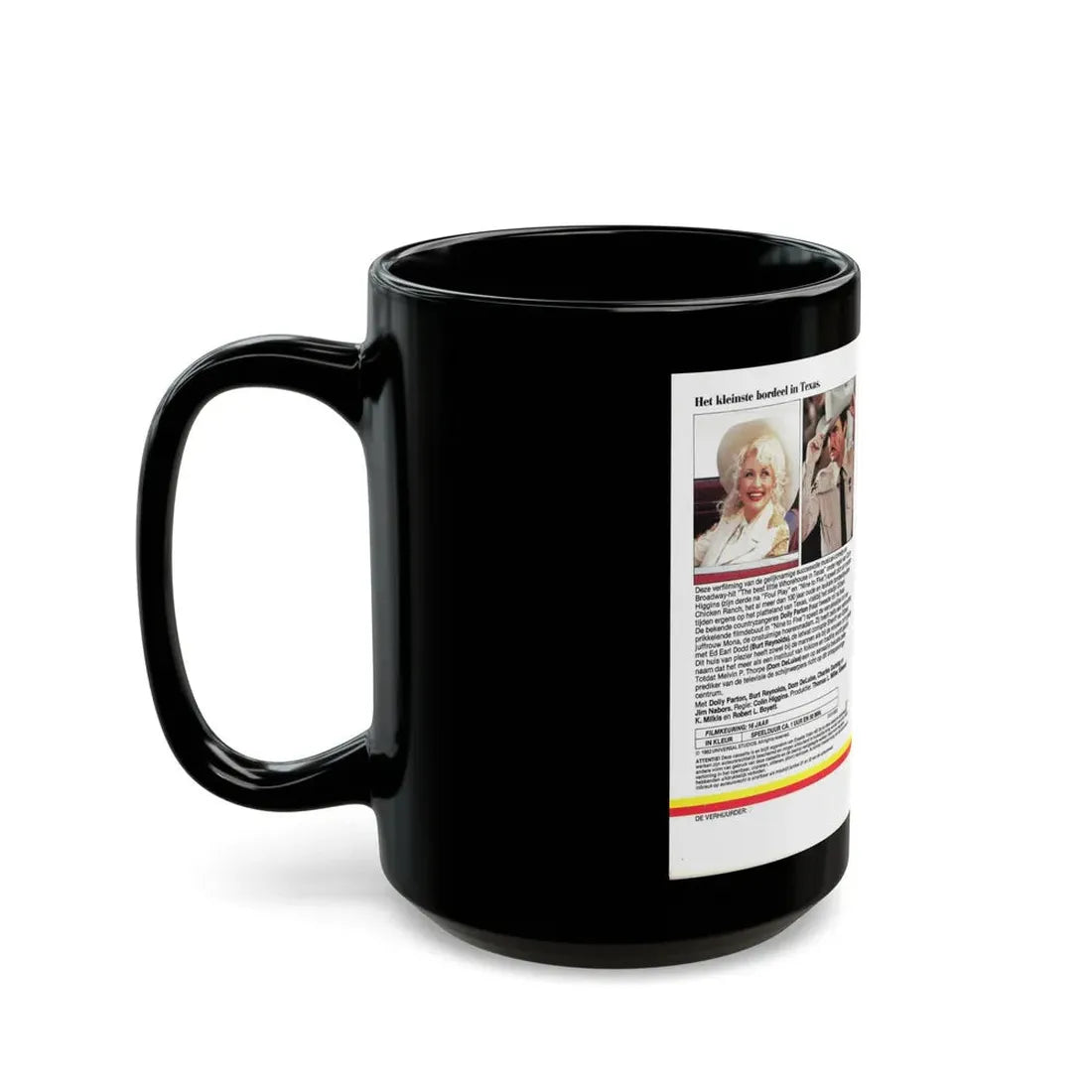 THE BEST LITTLE WHOREHOUSE IN TEXAS (VHS COVER) - Black Coffee Mug - Go Mug Yourself