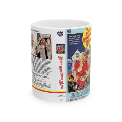 THE BEST LITTLE WHOREHOUSE IN TEXAS (VHS COVER) - White Coffee Mug 11oz - Go Mug Yourself