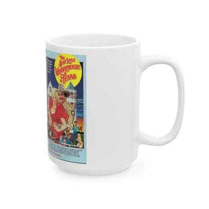 THE BEST LITTLE WHOREHOUSE IN TEXAS (VHS COVER) - White Coffee Mug - Go Mug Yourself