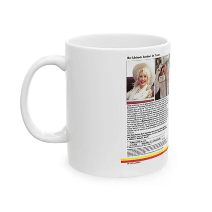 THE BEST LITTLE WHOREHOUSE IN TEXAS (VHS COVER) - White Coffee Mug - Go Mug Yourself