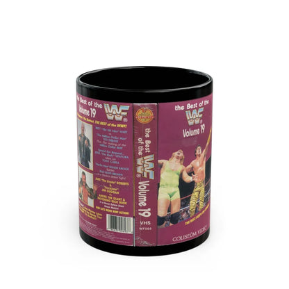 THE BEST OF THE WWF VOLUME 19 COLISEUM WF069 (VHS COVER) - Black Coffee Mug-11oz-Go Mug Yourself