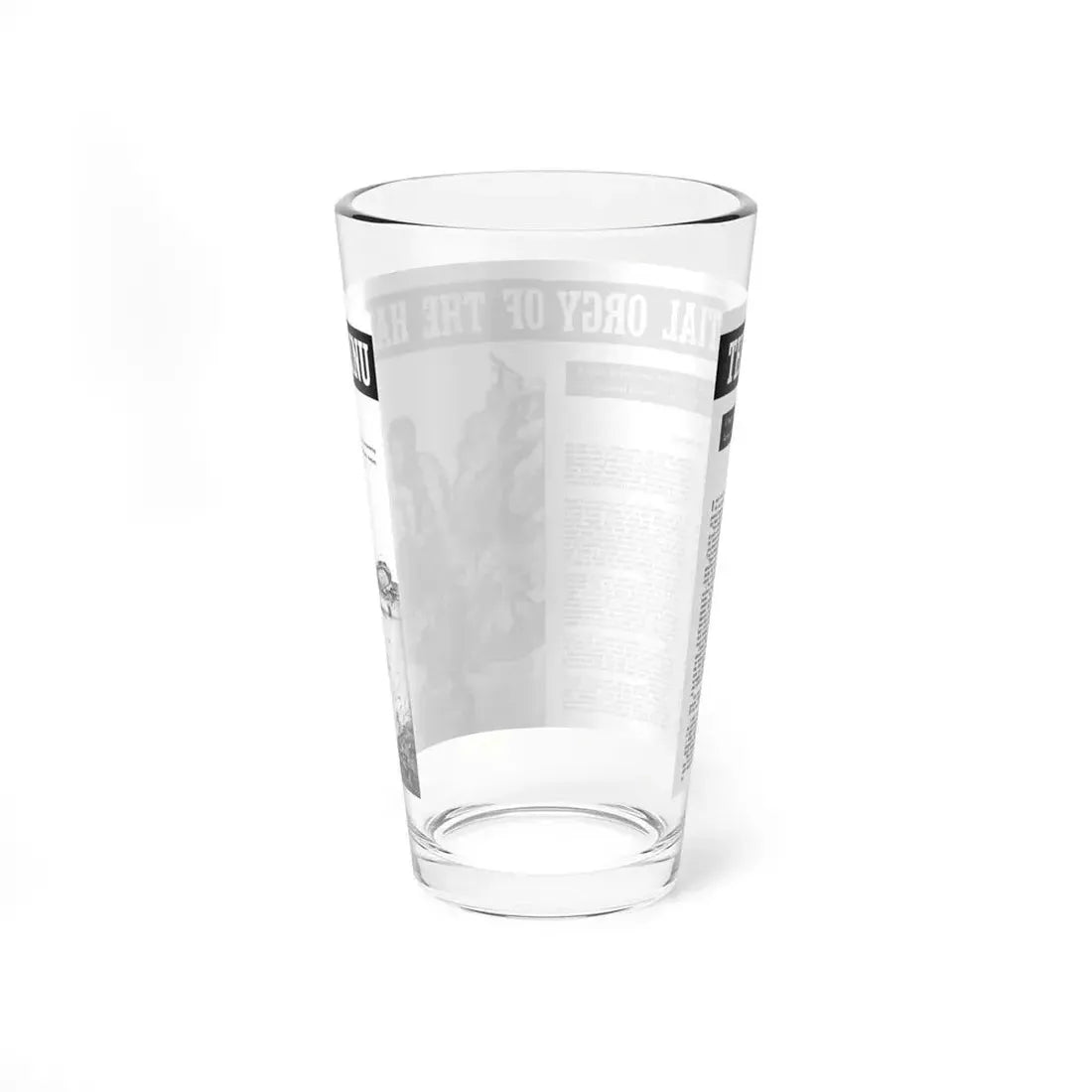 The Bestial Orgy of the Hairy Ainu, Wildcat Adventures, June 1960 (Magazine Illustration) Pint Glass 16oz - Go Mug Yourself