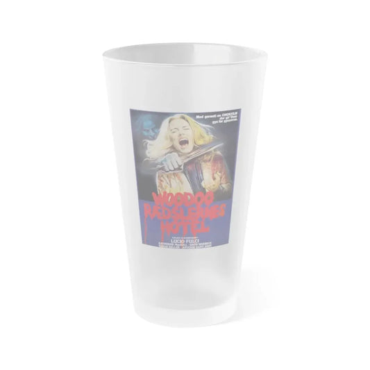 THE BEYOND (DANISH) 1981 Movie Poster - Frosted Pint Glass 16oz Default Title - Go Mug Yourself