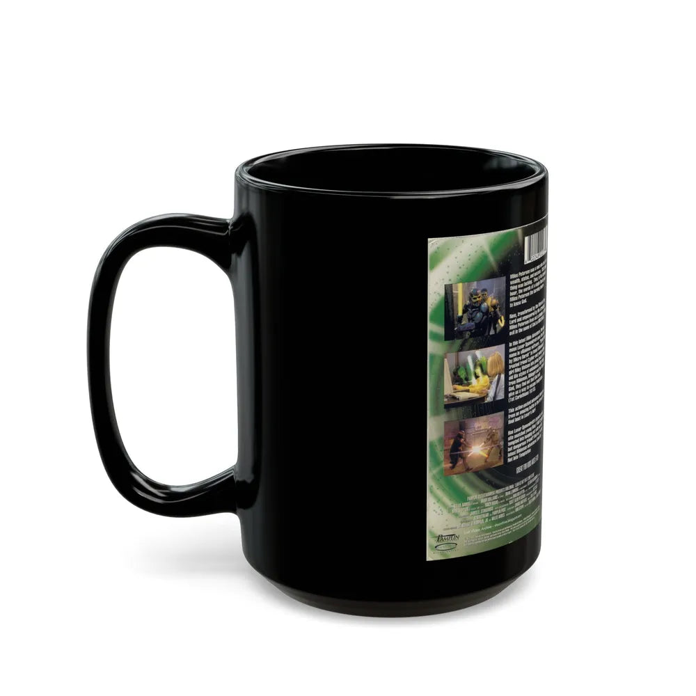 THE BIBLEMAN ADVENTURES LEAD US NOT INTO TEMPTATION (VHS COVER) - Black Coffee Mug-Go Mug Yourself