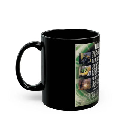 THE BIBLEMAN ADVENTURES LEAD US NOT INTO TEMPTATION (VHS COVER) - Black Coffee Mug - Go Mug Yourself