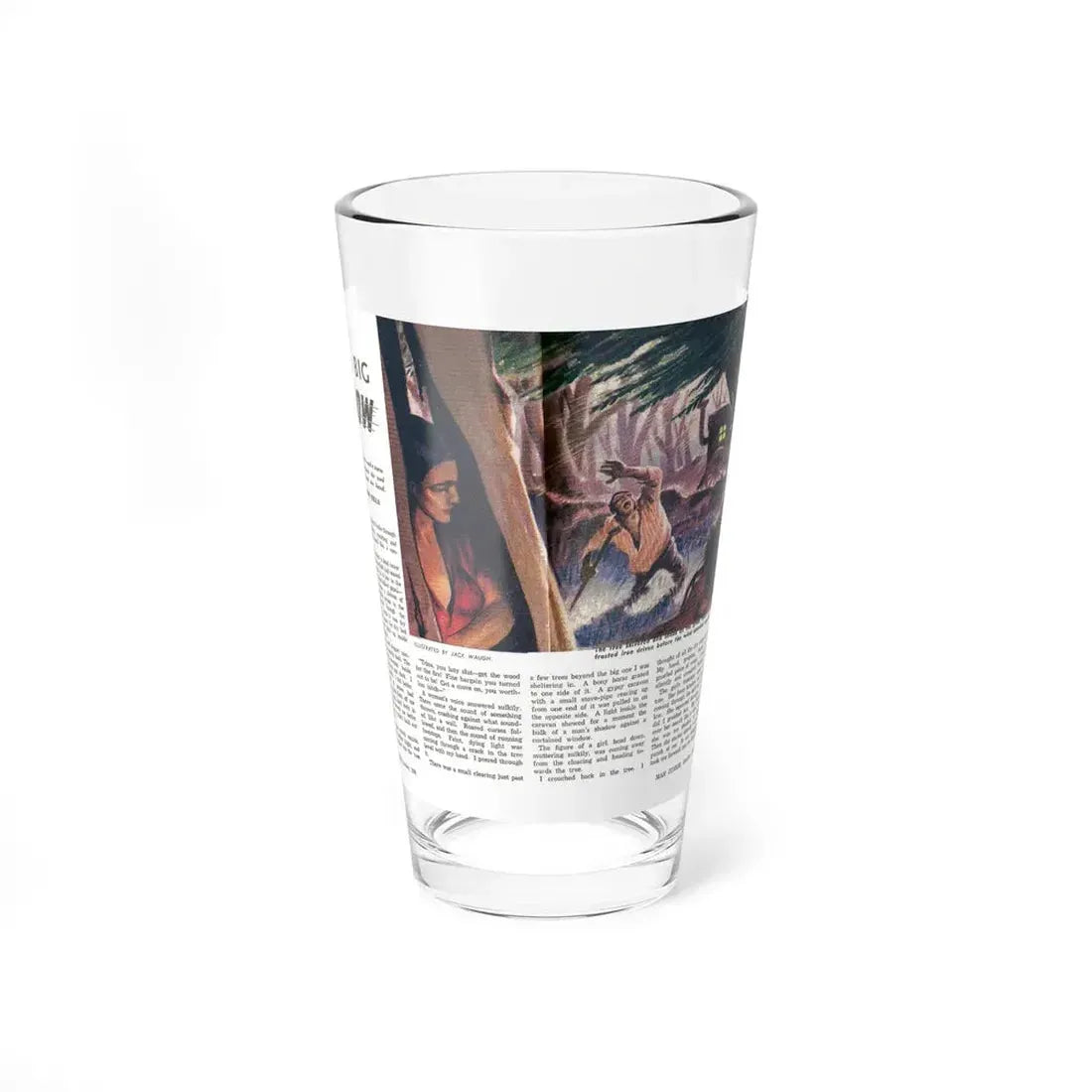 The Big Blow, Man Junior, October 1948 (Magazine Illustration) Pint Glass 16oz 16oz - Go Mug Yourself