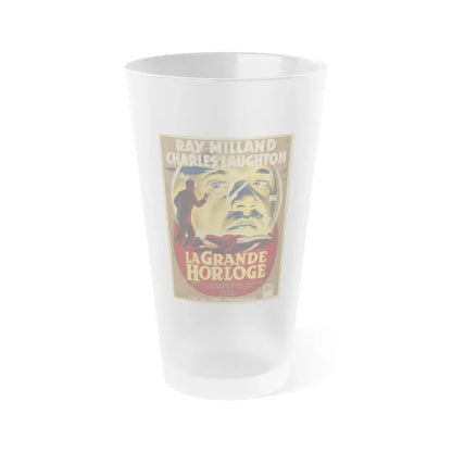 THE BIG CLOCK 1948 Movie Poster - Frosted Pint Glass 16oz 16oz Frosted - Go Mug Yourself
