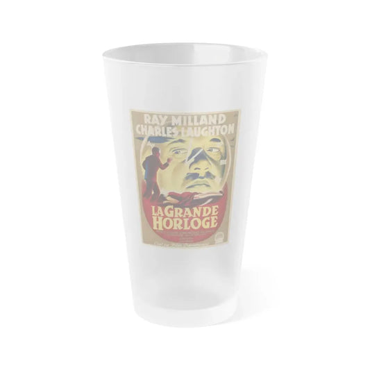 THE BIG CLOCK 1948 Movie Poster - Frosted Pint Glass 16oz 16oz Frosted - Go Mug Yourself