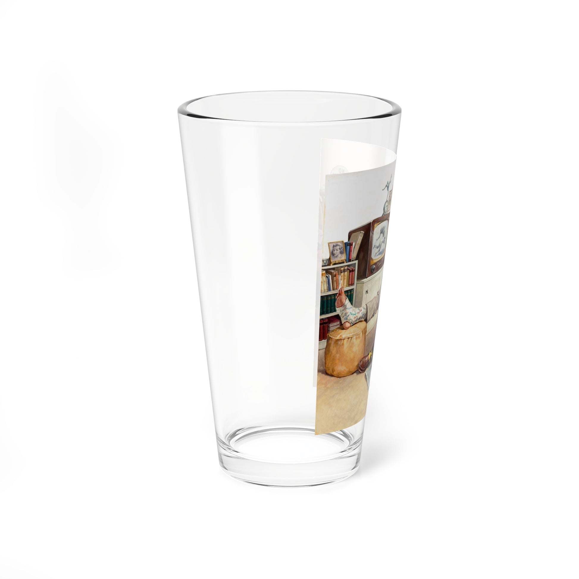 The Big Game, American Weekly cover (Magazine Illustration) Pint Glass 16oz-Go Mug Yourself