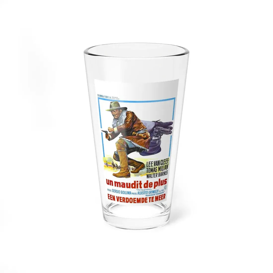 THE BIG GUNDOWN (BELGIAN) 1966 Movie Poster - Pint Glass 16oz 16oz - Go Mug Yourself