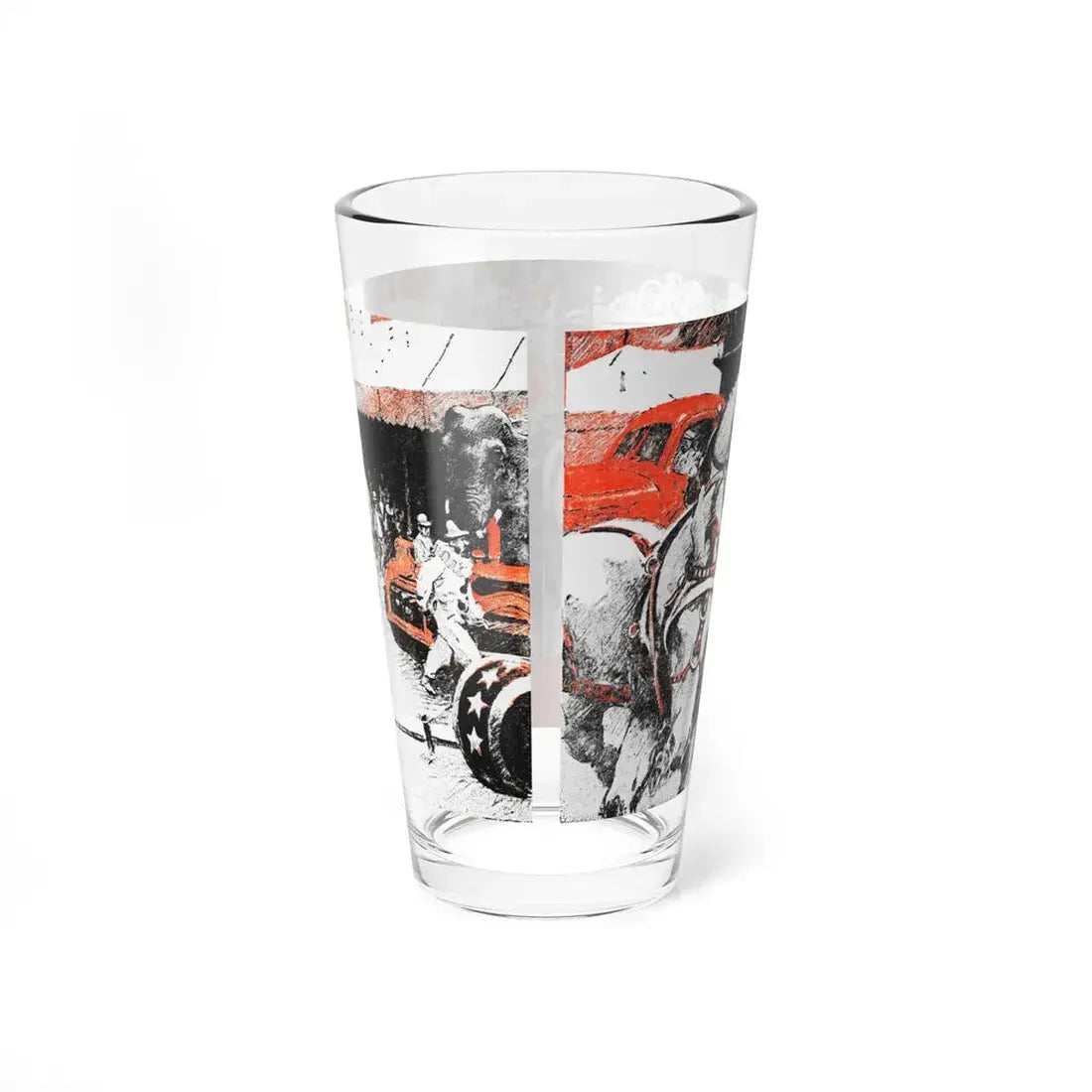 The Big Hitch (1), Blue Book Magazine, February 1948 (Magazine Illustration) Pint Glass 16oz - Go Mug Yourself