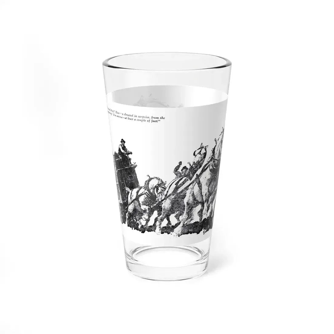 The Big Hitch (3), Blue Book Magazine, February 1948 (Magazine Illustration) Pint Glass 16oz - Go Mug Yourself